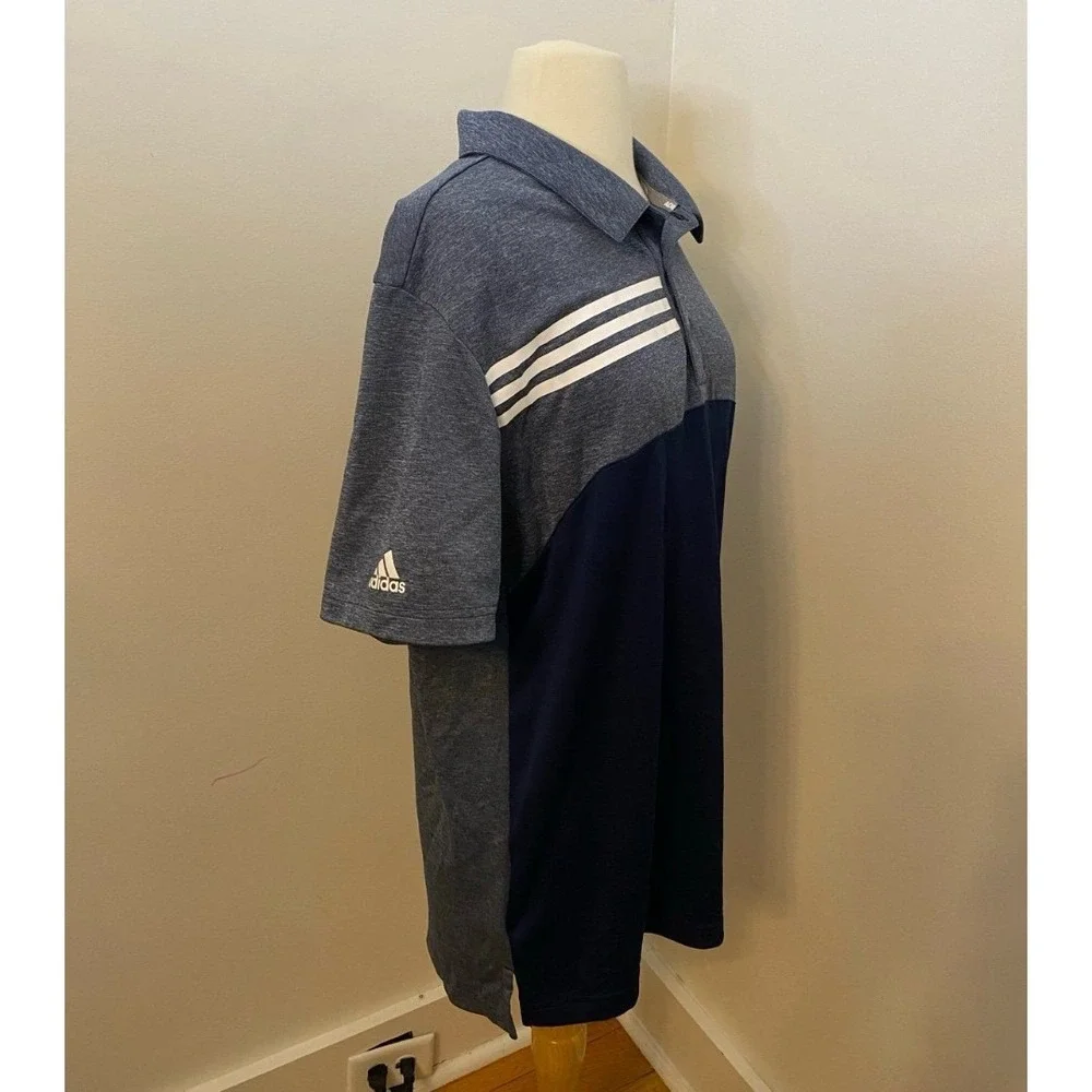 Adidas 3-Stripe‎ Golf Shirt - Picture 2 of 7